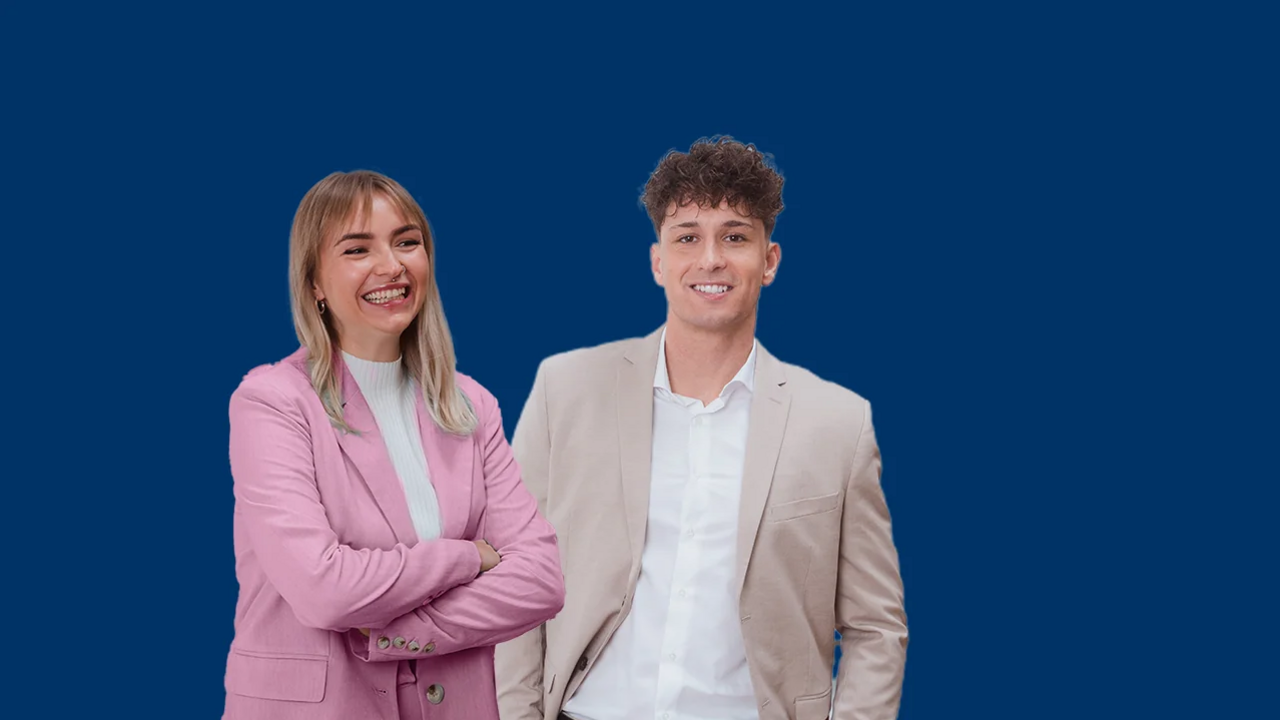 Photo de deux conseillers OVB